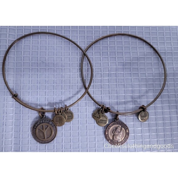 Accessories lot: Alex & Ani, Fossil Wristlet, Necklace - Picture 2 of 9